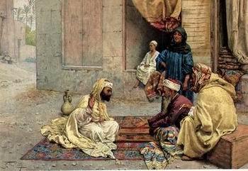  Arab or Arabic people and life. Orientalism oil paintings 17